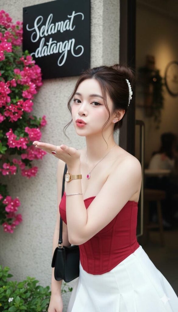 Gương mặt xinh đẹp, cuốn hút.
