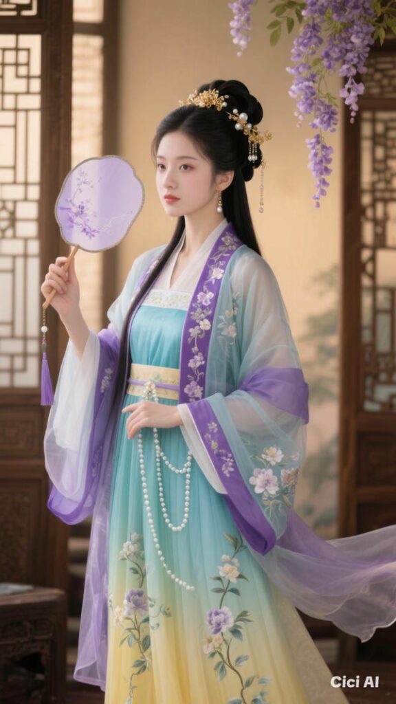 Hình ảnh cổ trang dễ thương, nhẹ nhàng.