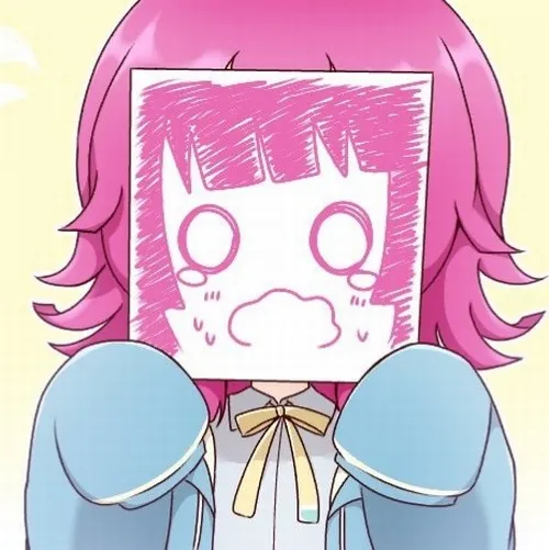 Ảnh profile anime dễ thương cô nàng với nụ cười nhẹ và má hồng