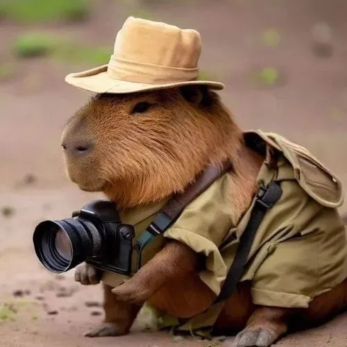 Hình avatar cute capybara đơ mang nét giải trí