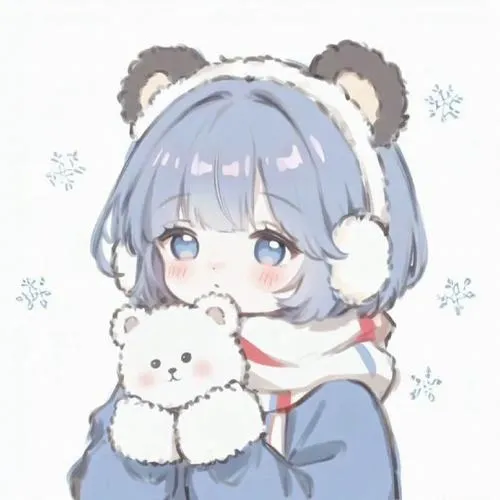 Ảnh avatar mèo anime thể hiện biểu cảm cute với đôi mắt to