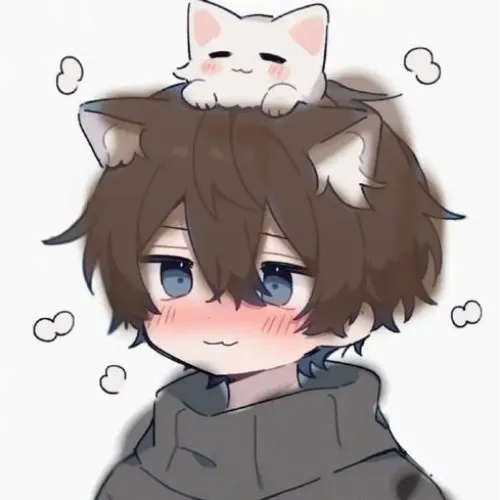 Ảnh avatar mèo anime dễ thương biểu cảm tinh tế cho mạng xã hội