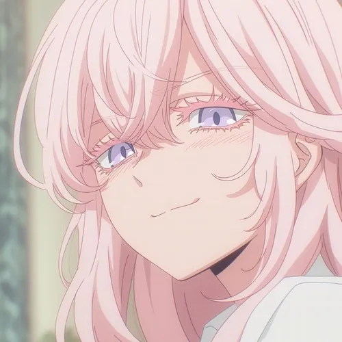 Hình profile anime cô gái mang biểu cảm ngại ngùng đầy nữ tính