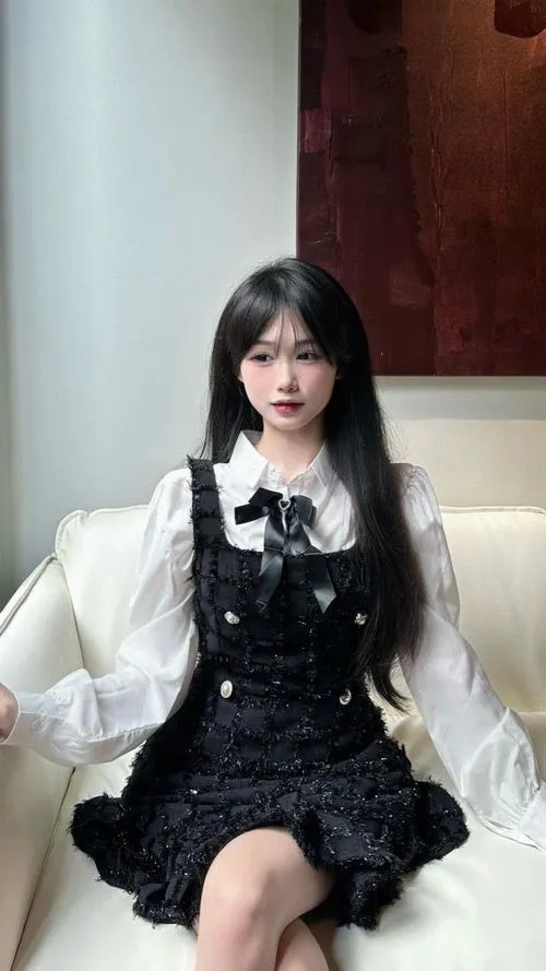 Trang điểm tone trầm hòa cùng váy ngắn đen huyền bí