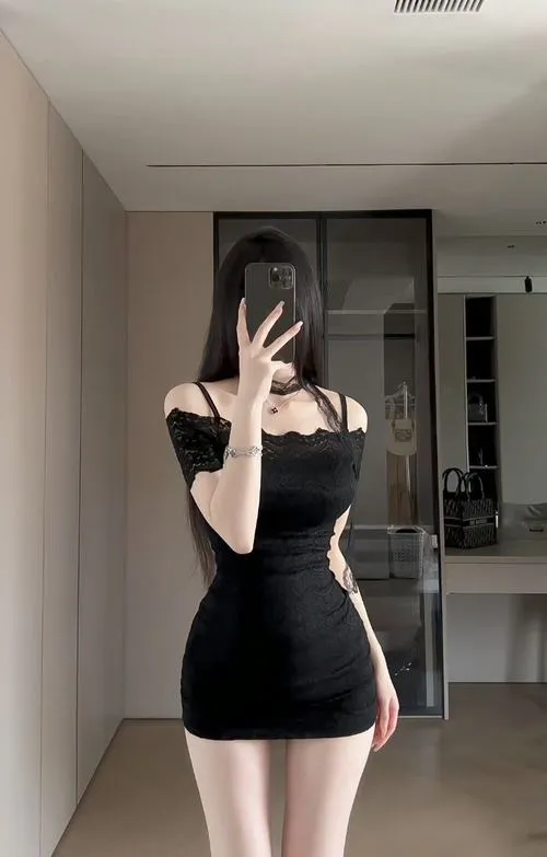 anh gai xinh tiktok mac vay ngan 59