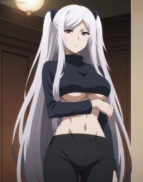 Anime nữ tóc trắng mang nét đẹp tĩnh lặng nhưng không hề nhạt