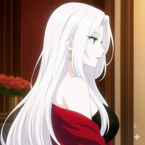 Vẻ đẹp anime nữ tóc trắng khiến ánh nhìn đầu tiên cũng khó rời
