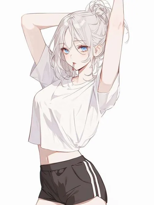 Anime nữ tóc bạch kim gợi cảm xúc người xem bằng nét vẽ lạnh