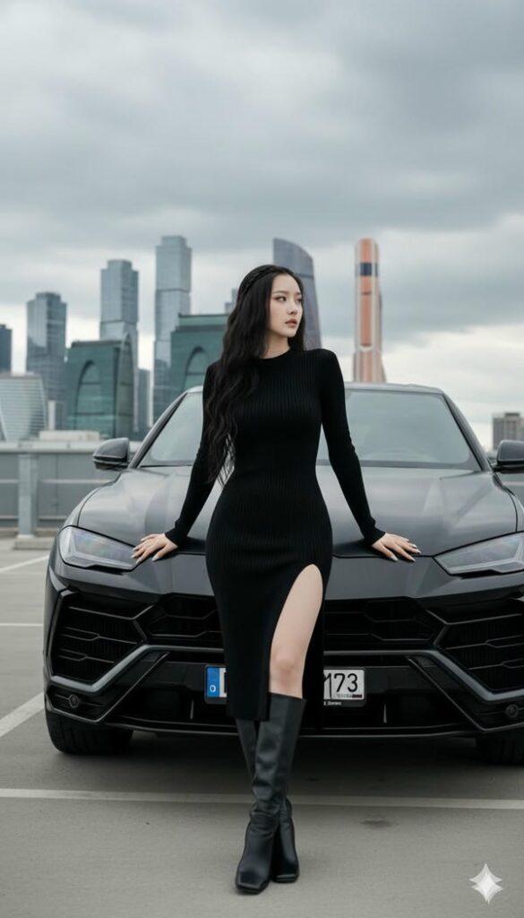 Gái đẹp tạo dáng cạnh siêu xe