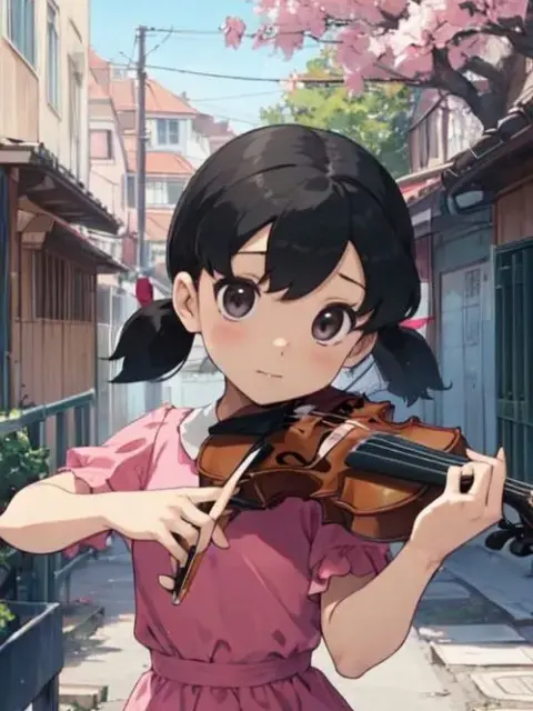 44 Hình Ảnh Shizuka Anime cute phiên bản điện ảnh biểu cảm ngại ngùng má hồng nhẹ