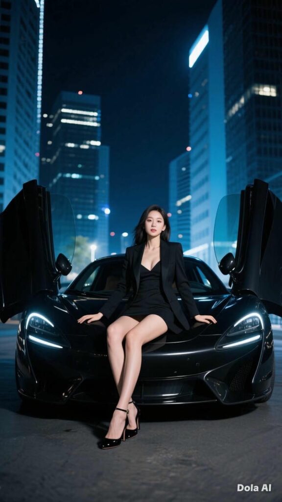 Hình nền gái xinh bên siêu xe