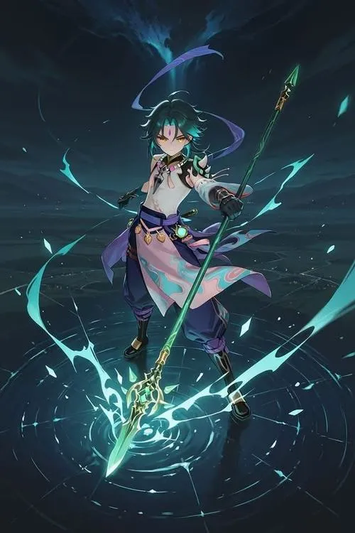 hinh nen xiao genshin impact 46