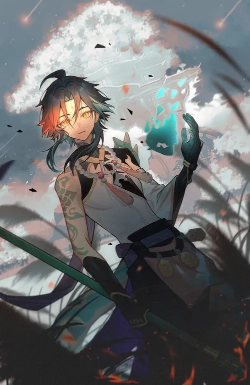 hinh nen xiao genshin impact 49
